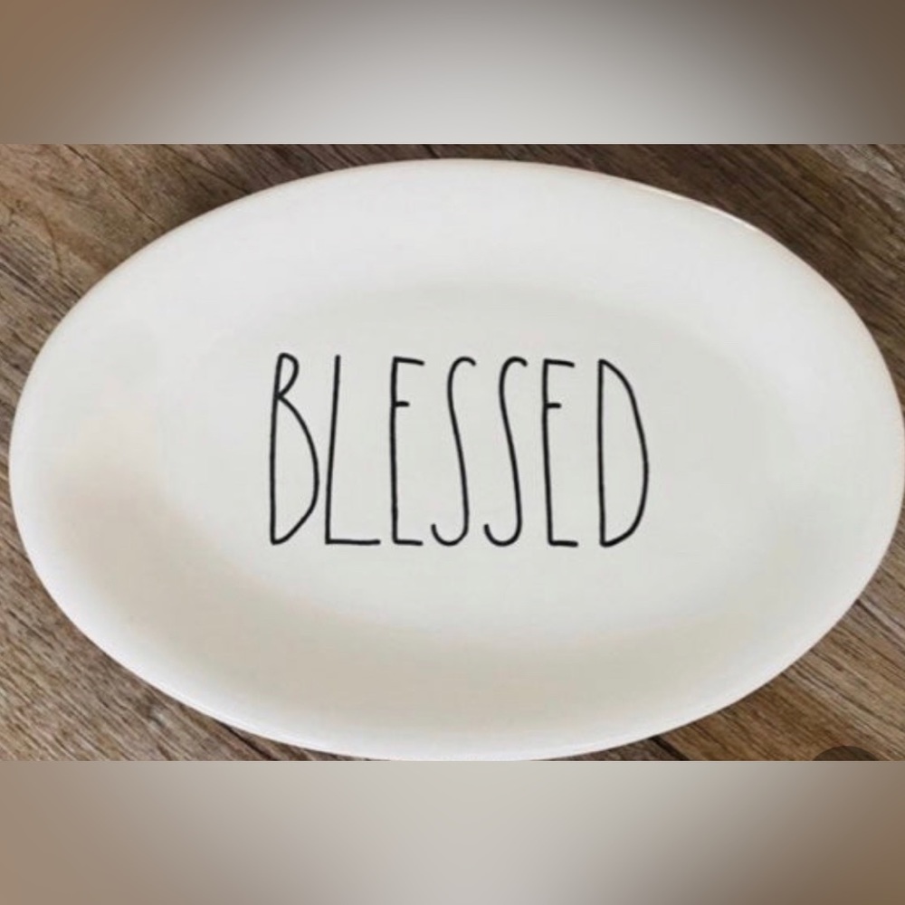 Blessed small oval plate